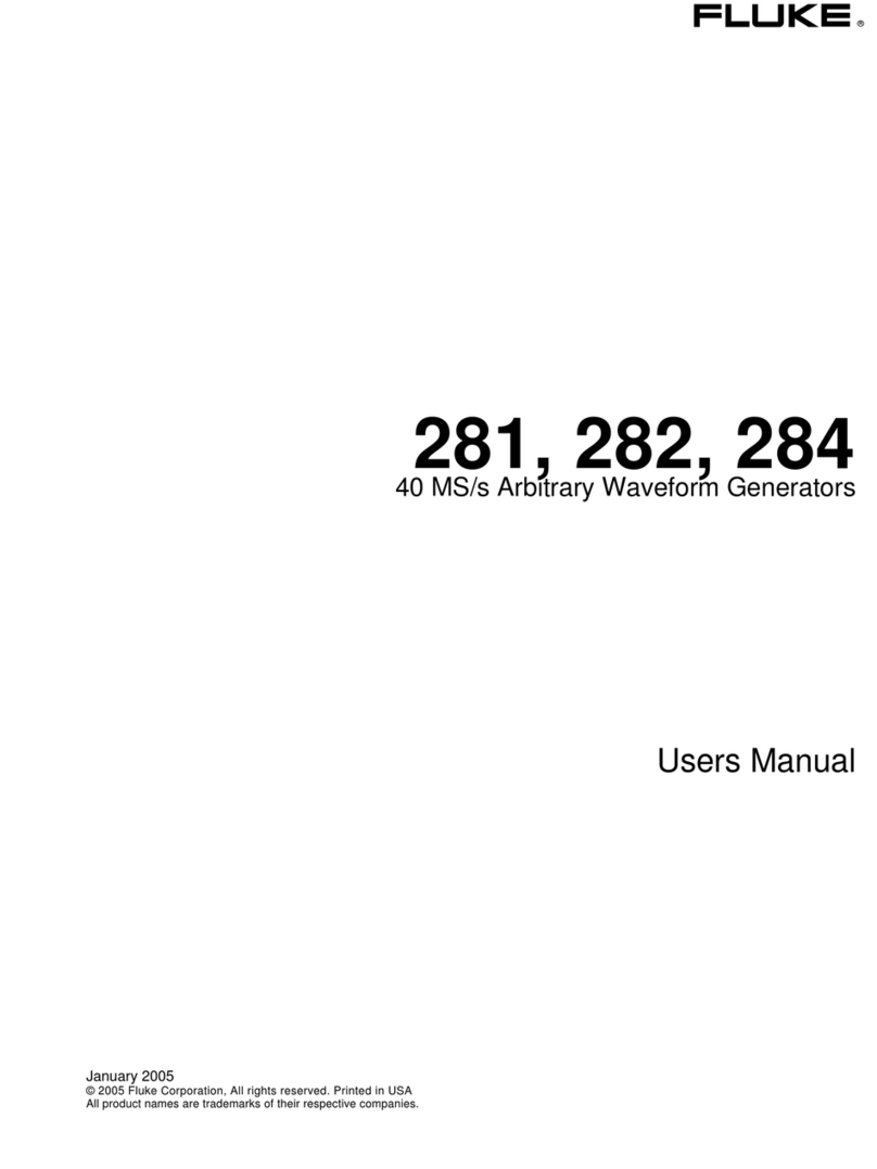 Fluke 281 user manual
