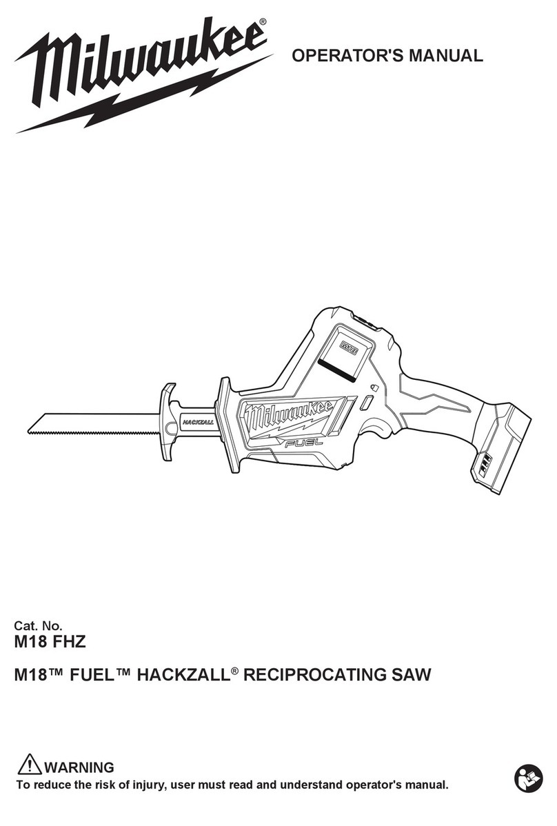 Milwaukee M18 FHZ Operator's manual