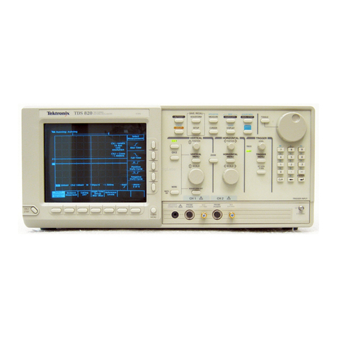 Tektronix TDS 820 User manual