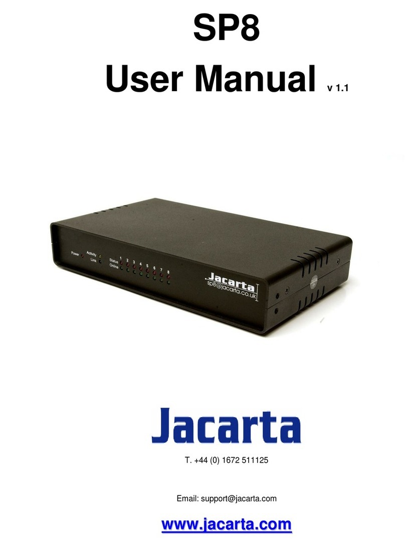 jacarta SP8 user manual