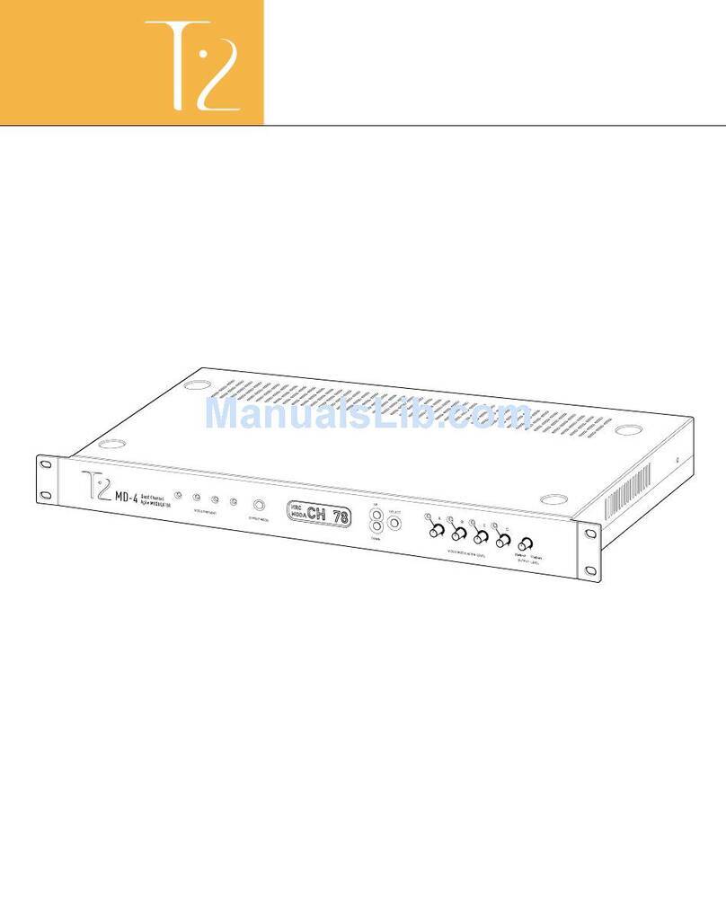 T2 MD-4 User manual