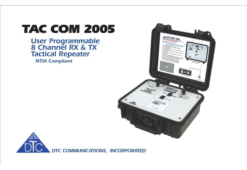 DTC TAC COM 2005 user manual