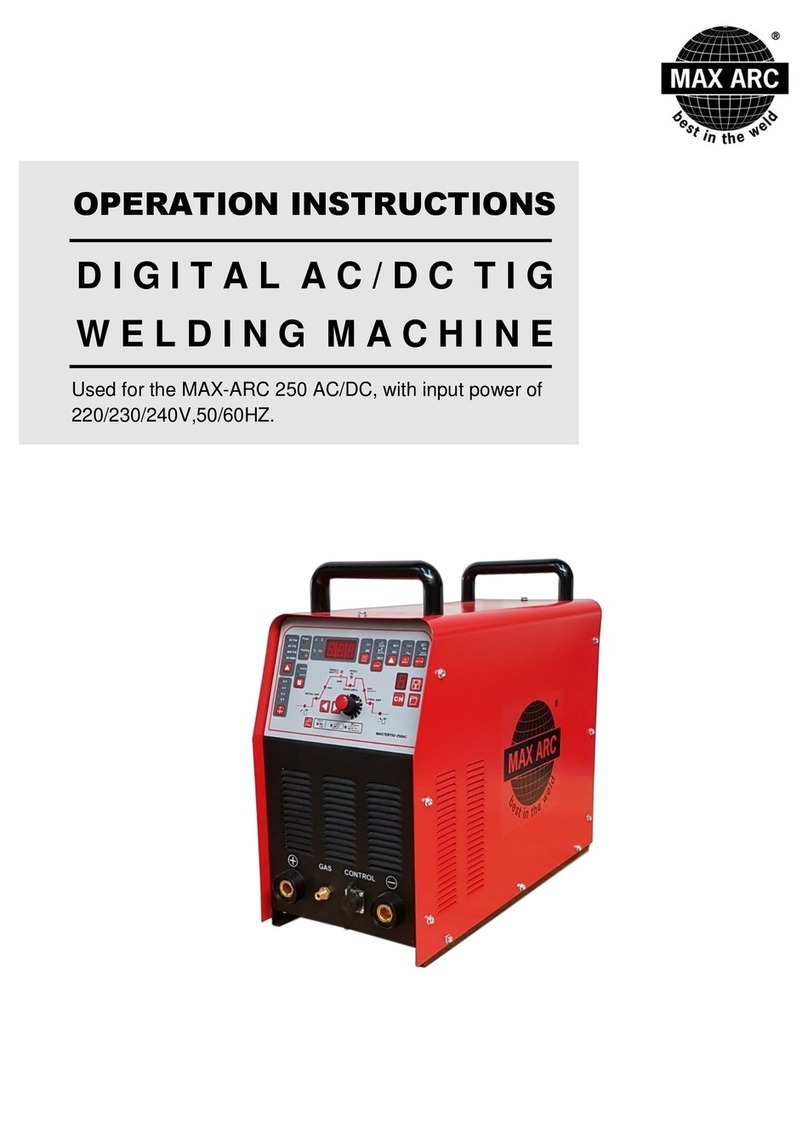 MAX ARC MAX-ARC 250 Operation instructions