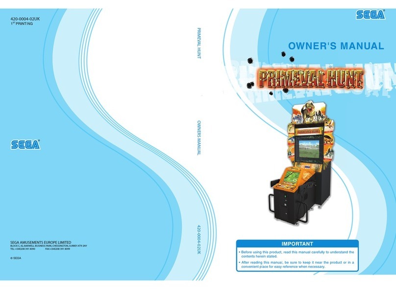Sega PRIMEVAL HUNT owner's manual