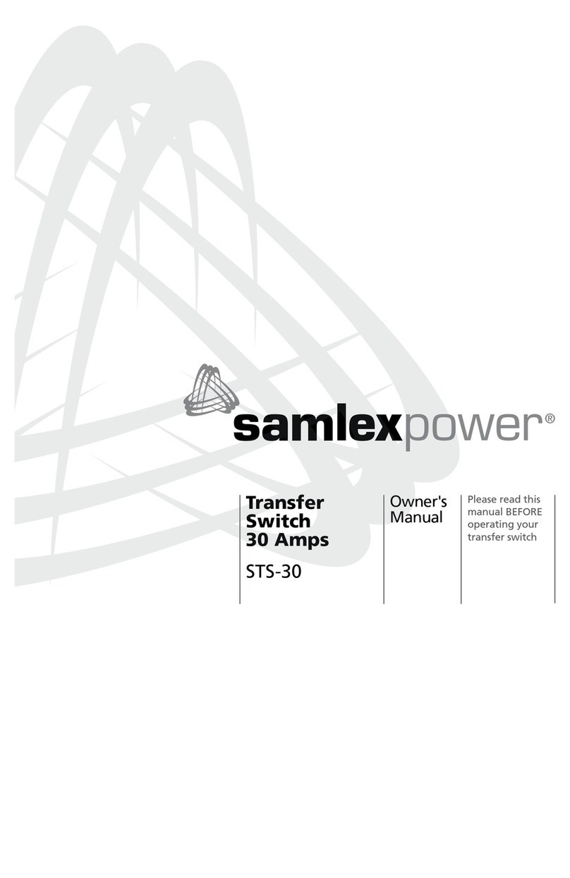SamplexPower STS-30 owner's manual