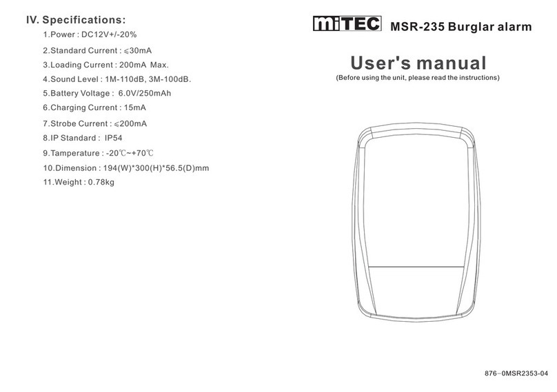 MiTEC MSR-235 user manual