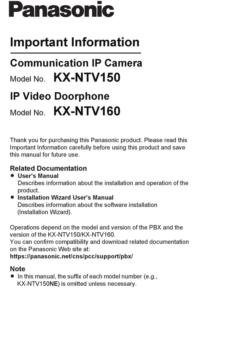 Panasonic KX-NTV150 Operating manual