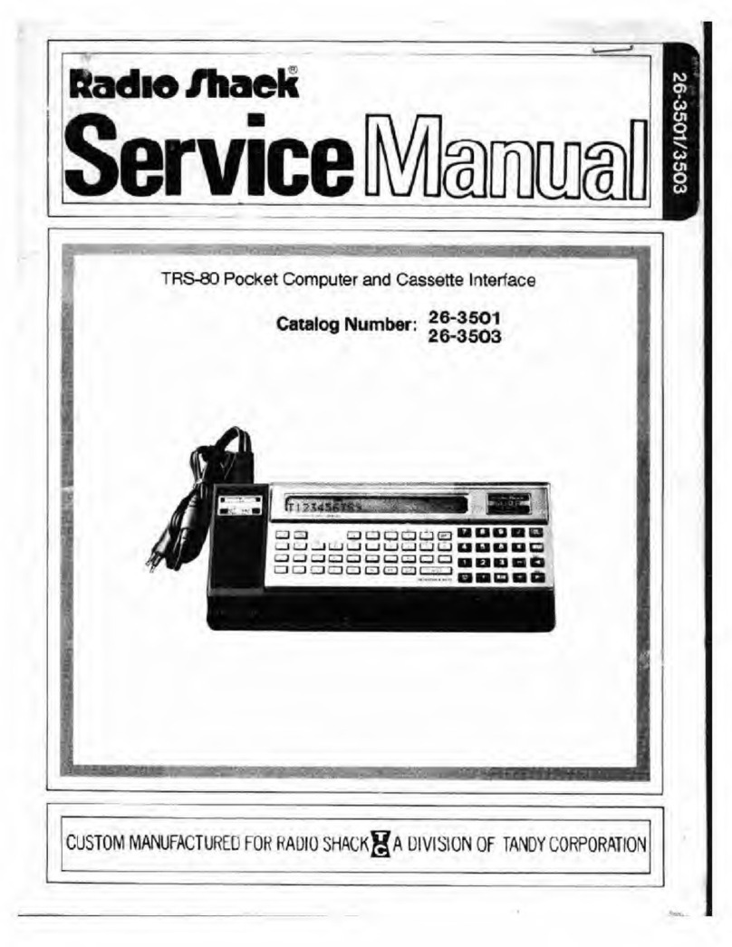 Radio Shack 26-3501 User manual