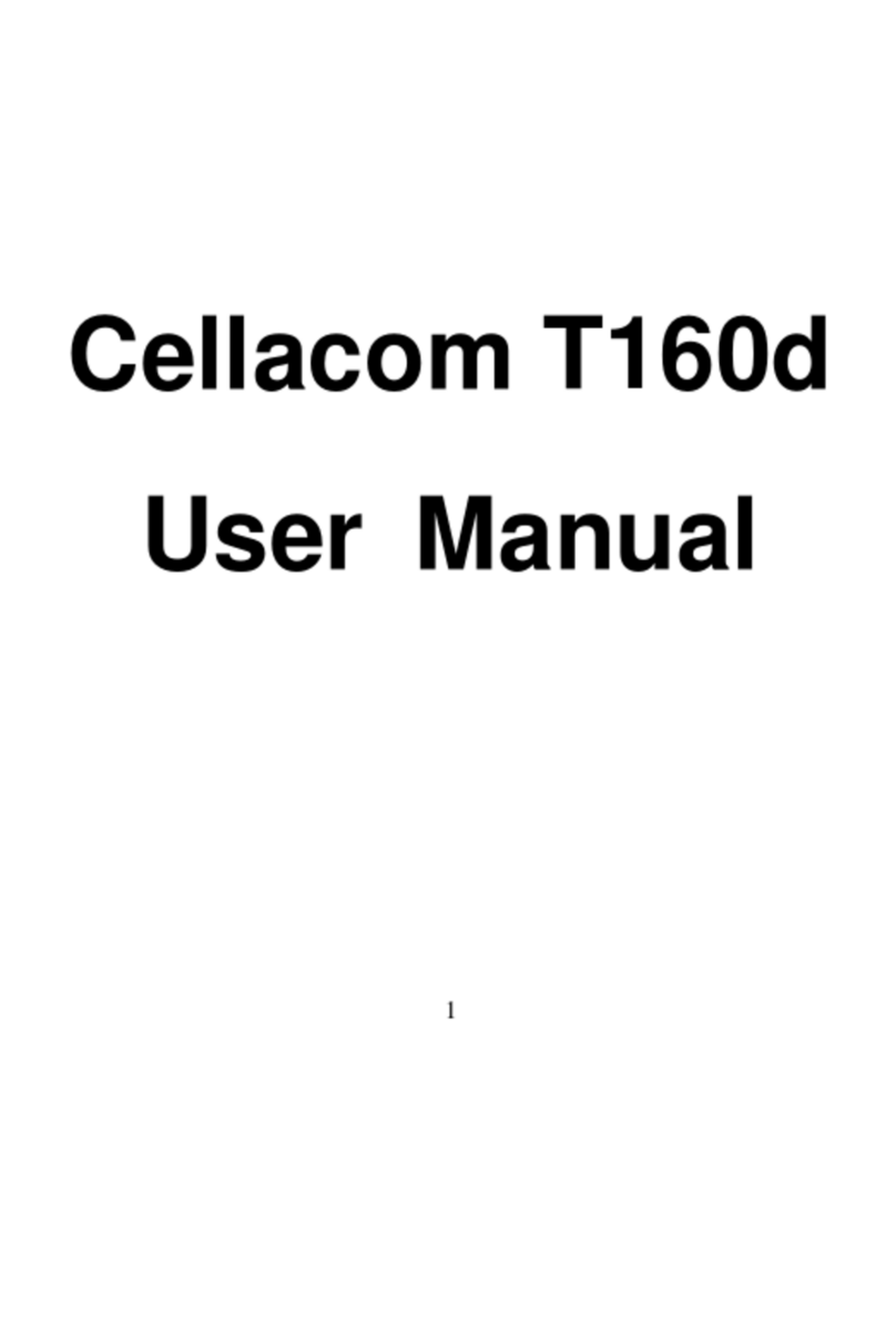 Cellacom T160d user manual
