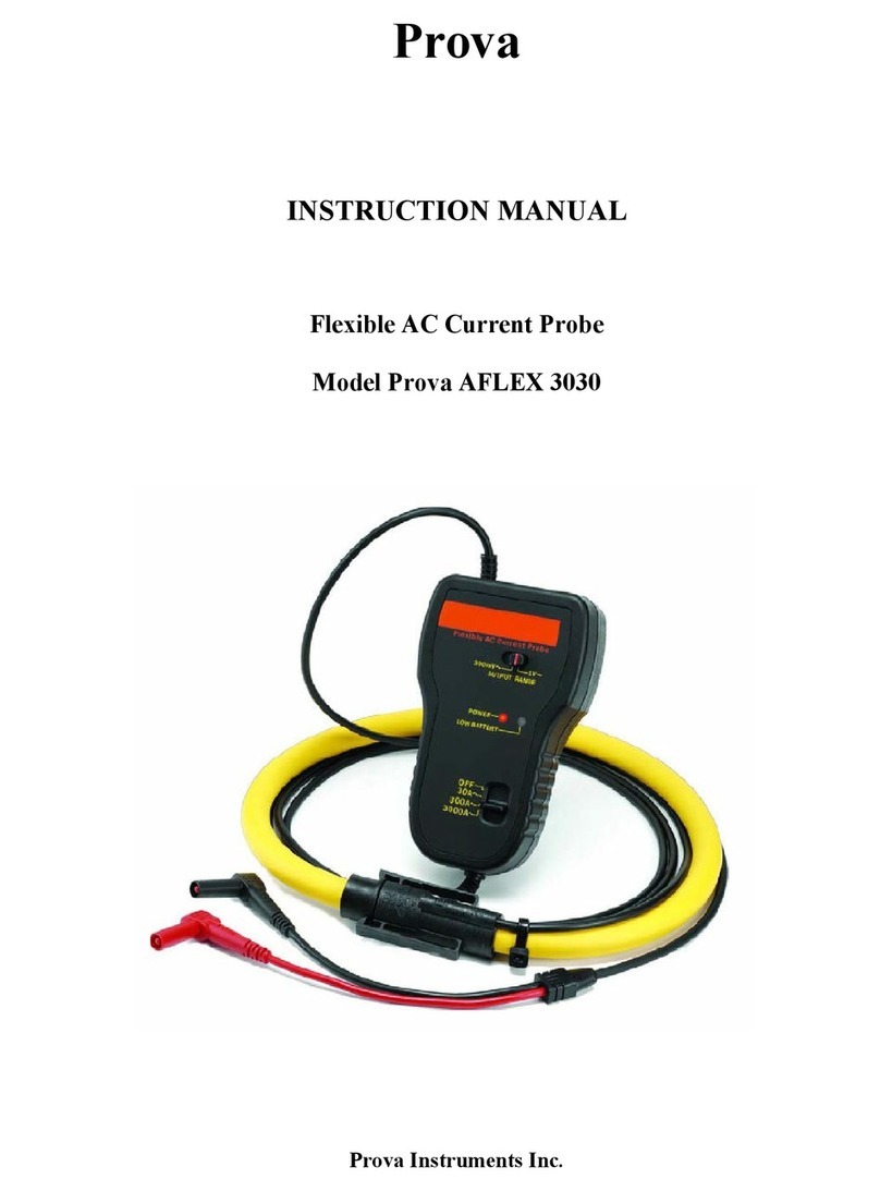 PROVA AFLEX 3030 Instruction manuals