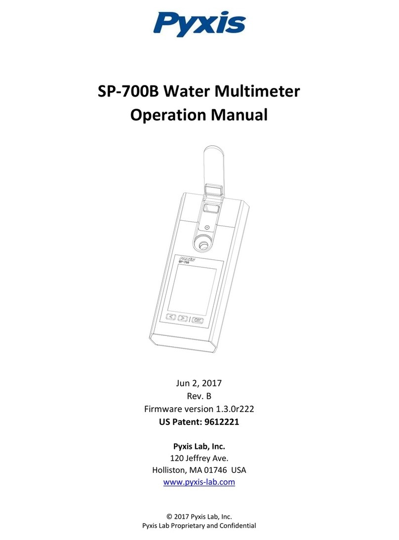 Pyxis SP-700B Operation manuals