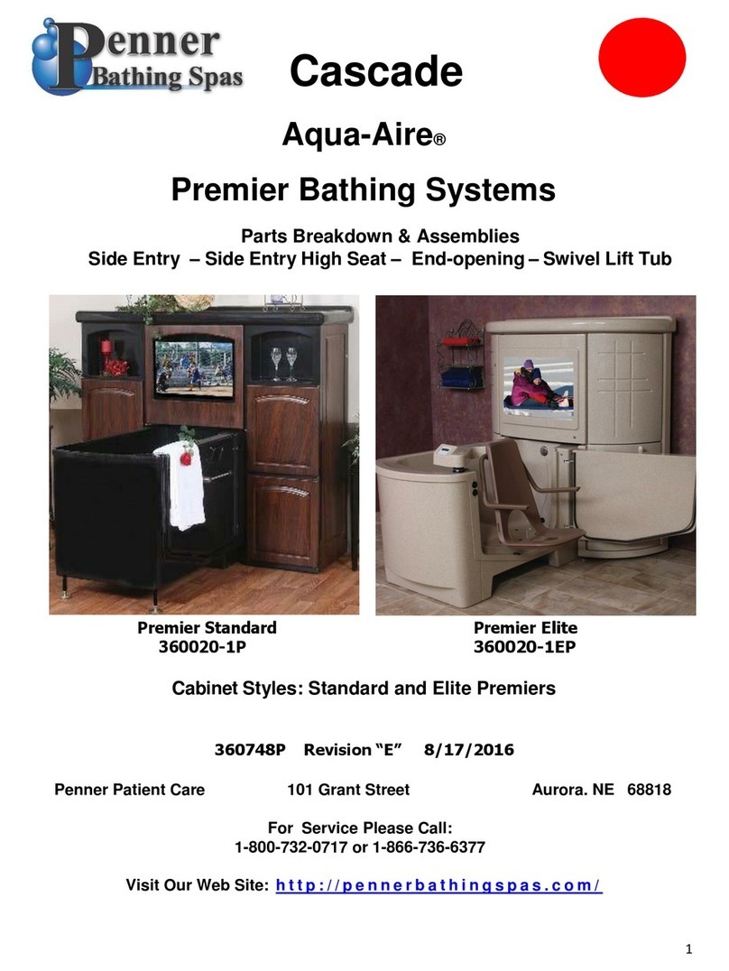 Penner Bathing Spas Aqua-Aire Premier Assembly manual Penner Bathing Spas Aqua-Aire Premier Assembly manual