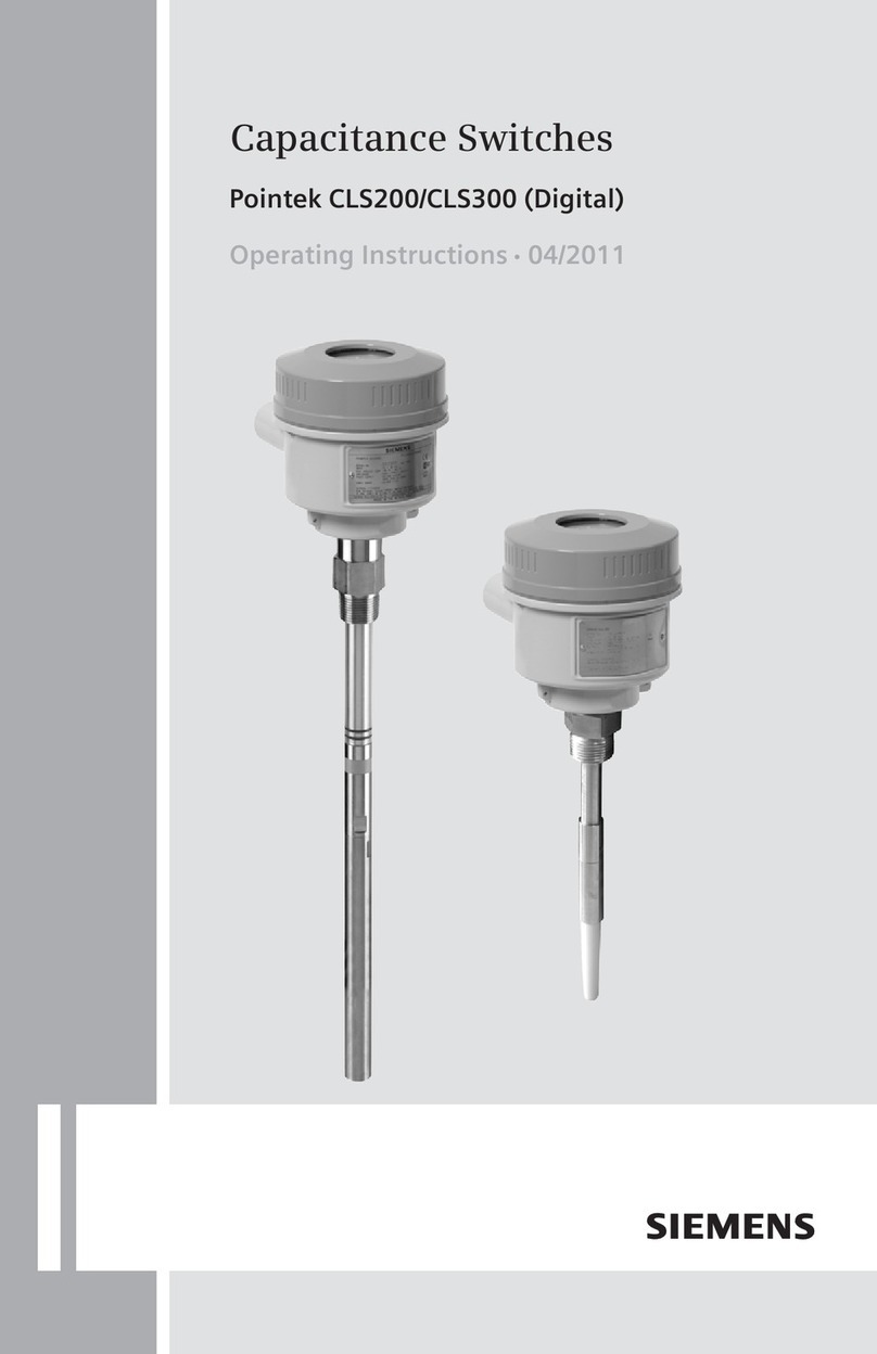 Siemens Pointek CLS200 operating instructions