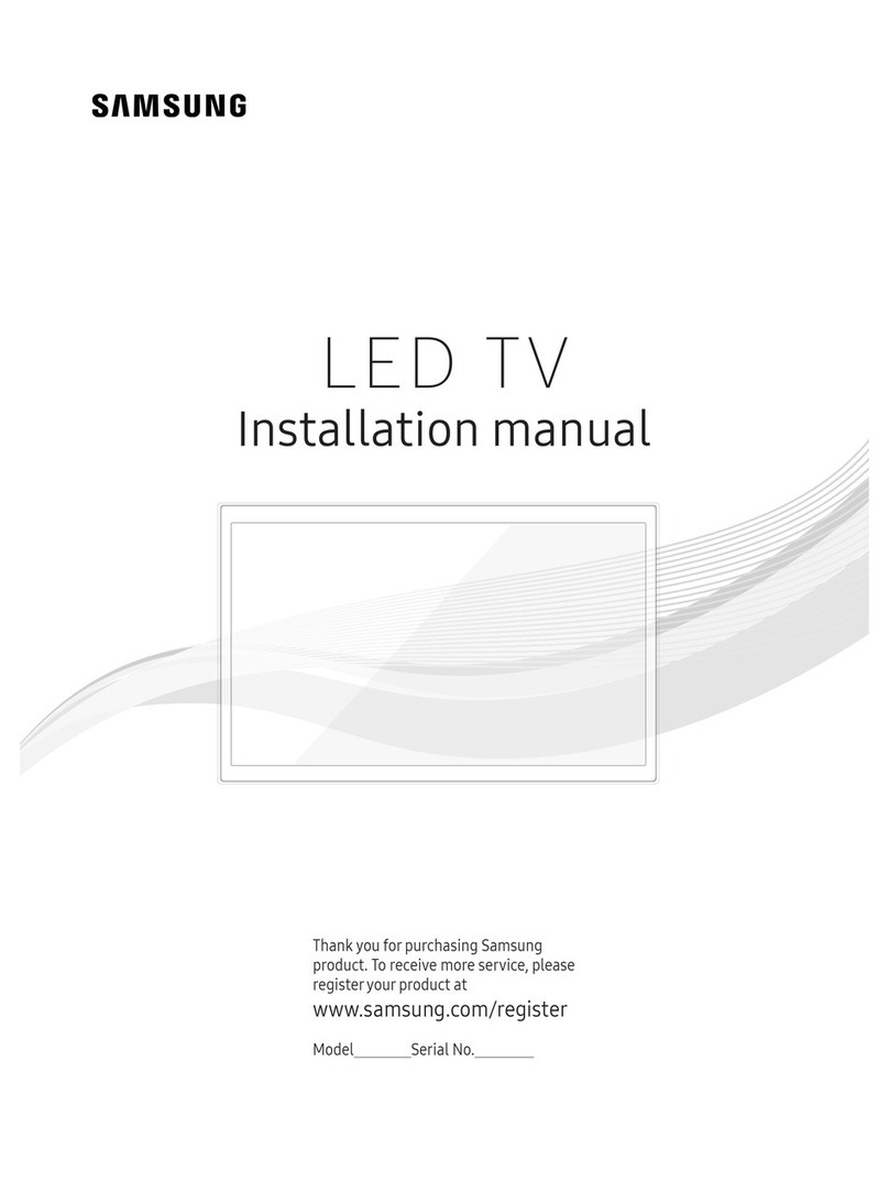 Samsung HG55AF690U installation manual