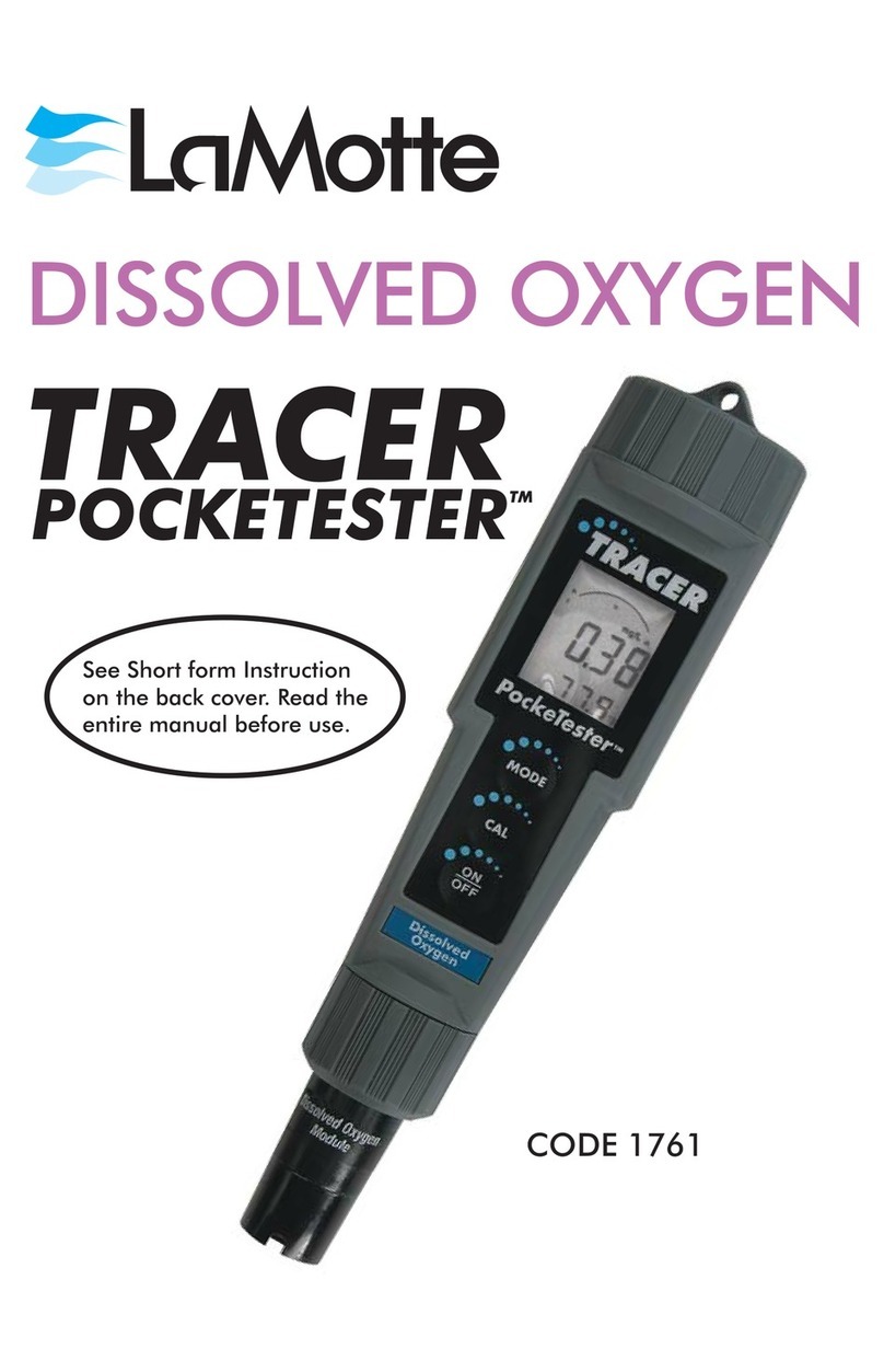 LaMotte DO Tracer Meter User manual
