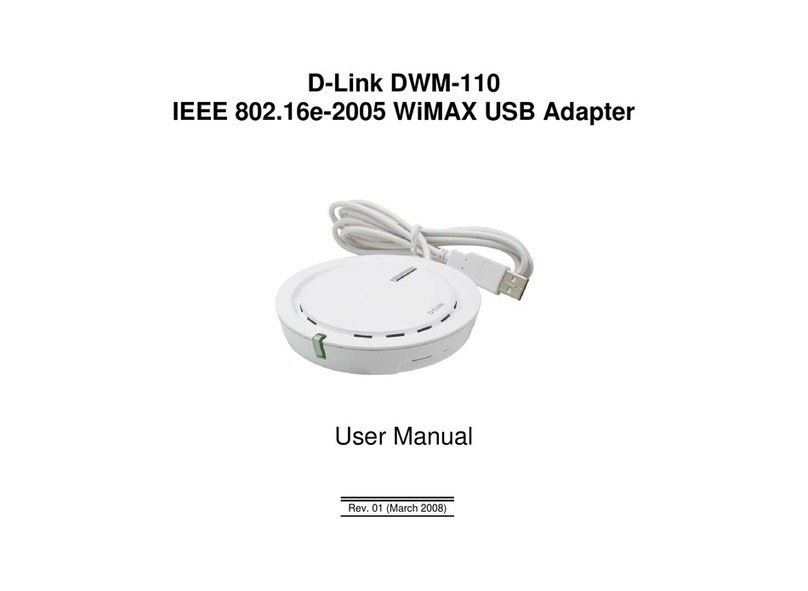 D-Link DWM-110 Installation and operation manual