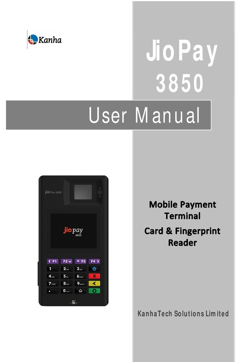 Kanha JioPay 3850 user manual