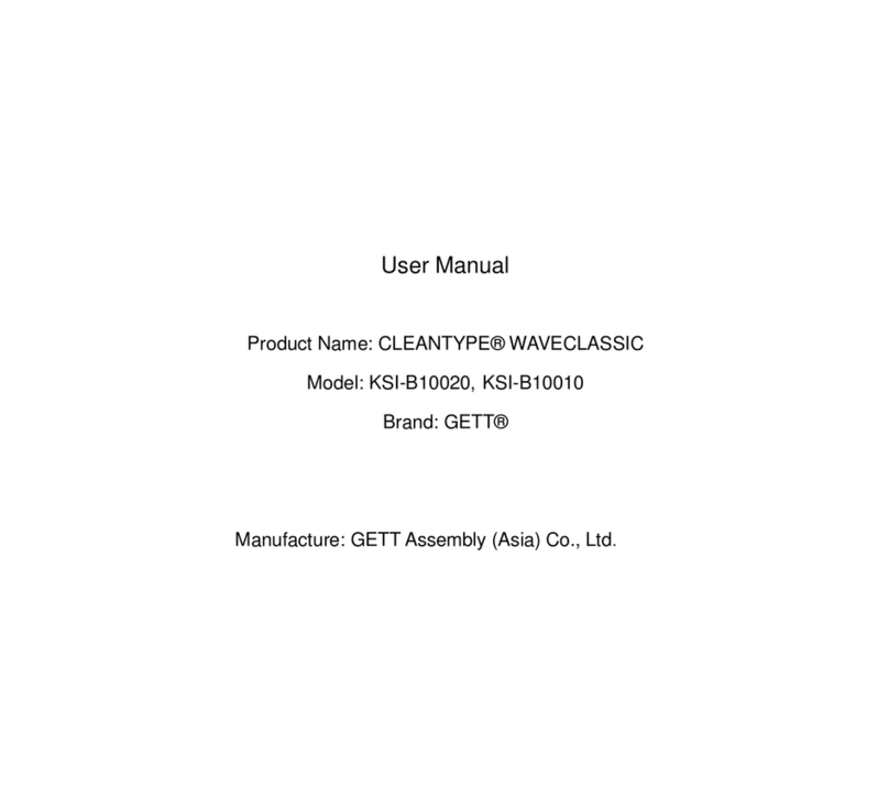 GETT KSI-B10010 User manual