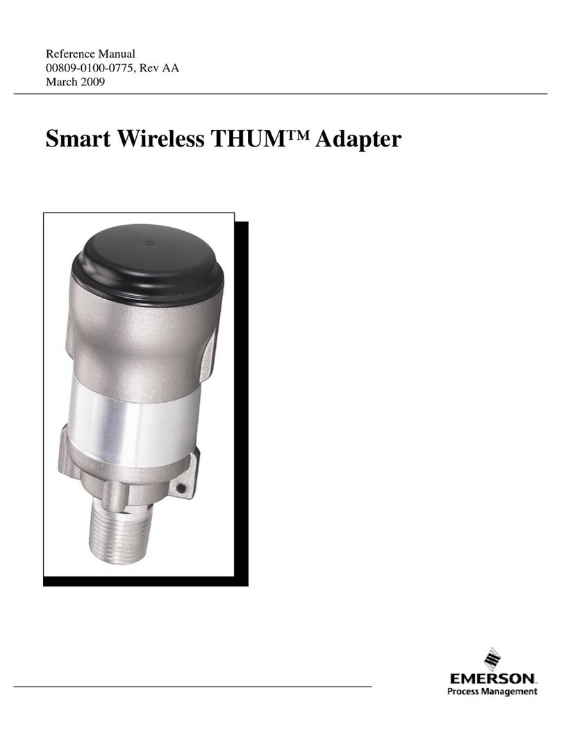 Emerson Smart Wireless THUM Adapter Reference manual