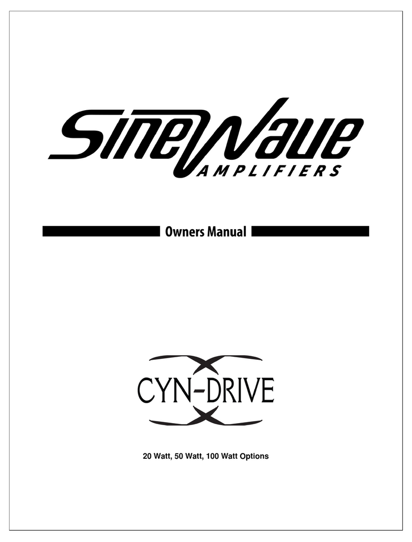 SineWave Amplifiers CYN-DRIVE owner's manual
