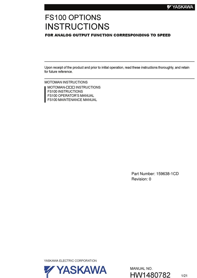 YASKAWA MOTOMAN FS100 User manual