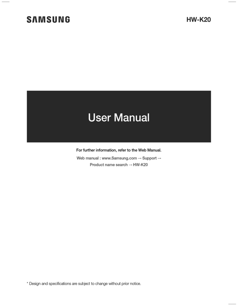 Samsung HW-K20 User manual