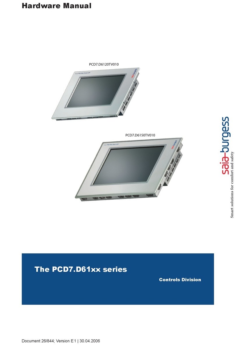 Saia Burgess Controls PCD7.D6120TV010 Hardware manual
