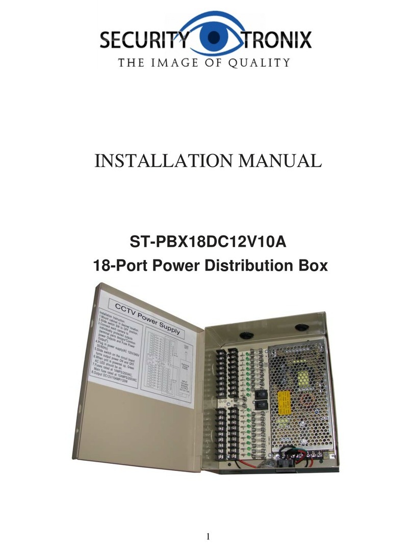 Securitytronix ST-PBX18DC12V10A installation manual