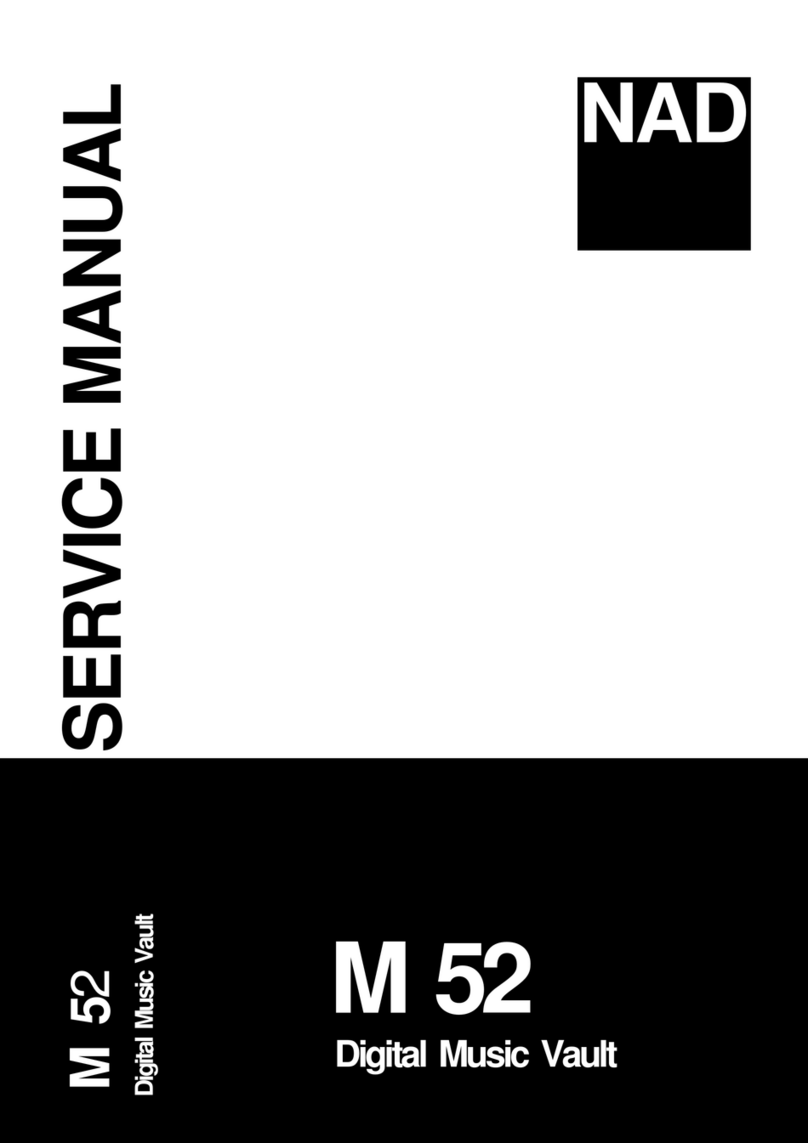 NAD M52 Quick setup guide