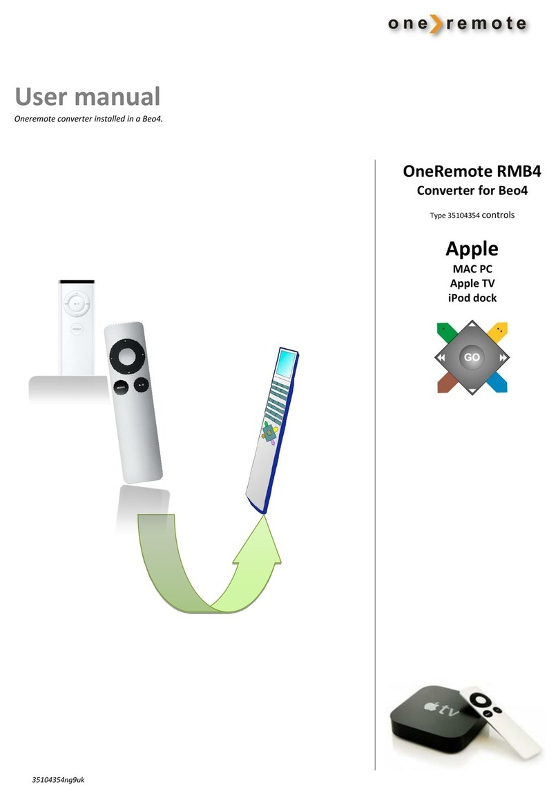 One Remote RMB4 user manual