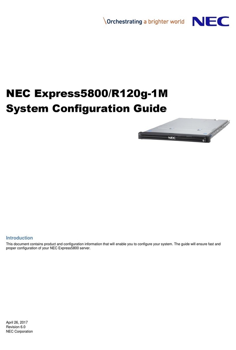 NEC Express5800/R120g-1M User manual