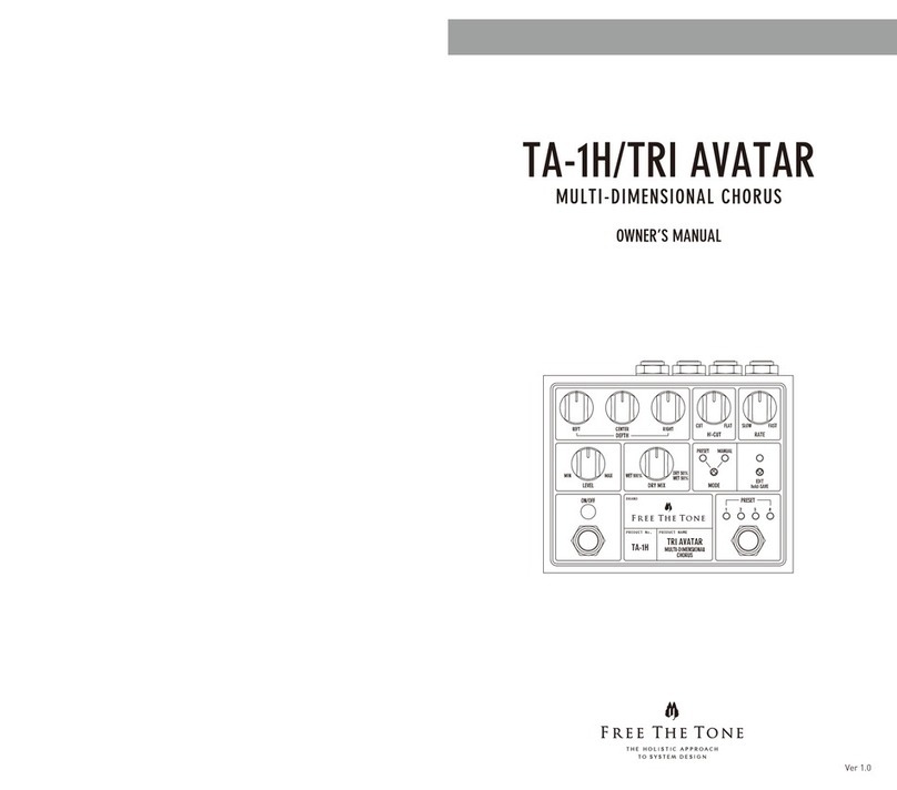 Free The Tone TA-1H User manual