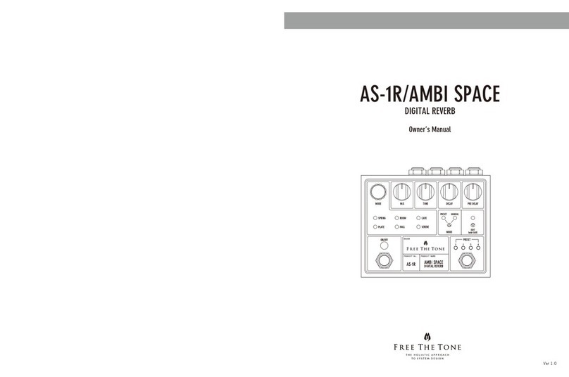 Free The Tone AS-1R owner's manual