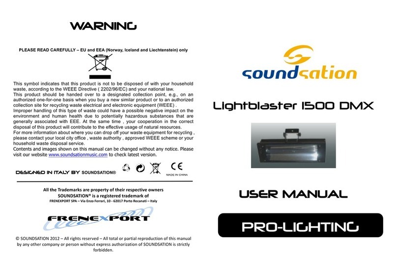 Sound Sation Lightblaster 1500 DMX User manual Sound Sation Lightblaster 1500 DMX User manual