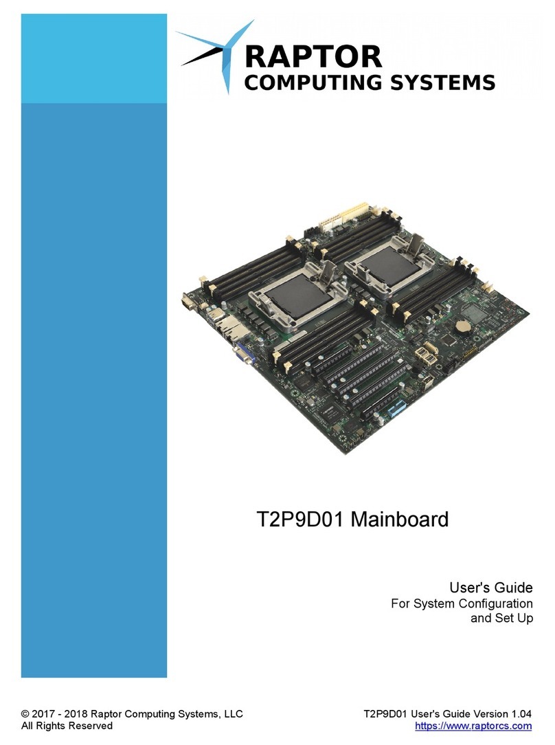 Raptor T2P9D01 user guide