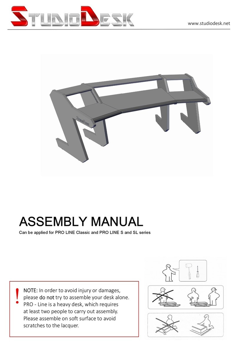 StudioDesk PRO LINE Classic series Assembly manual