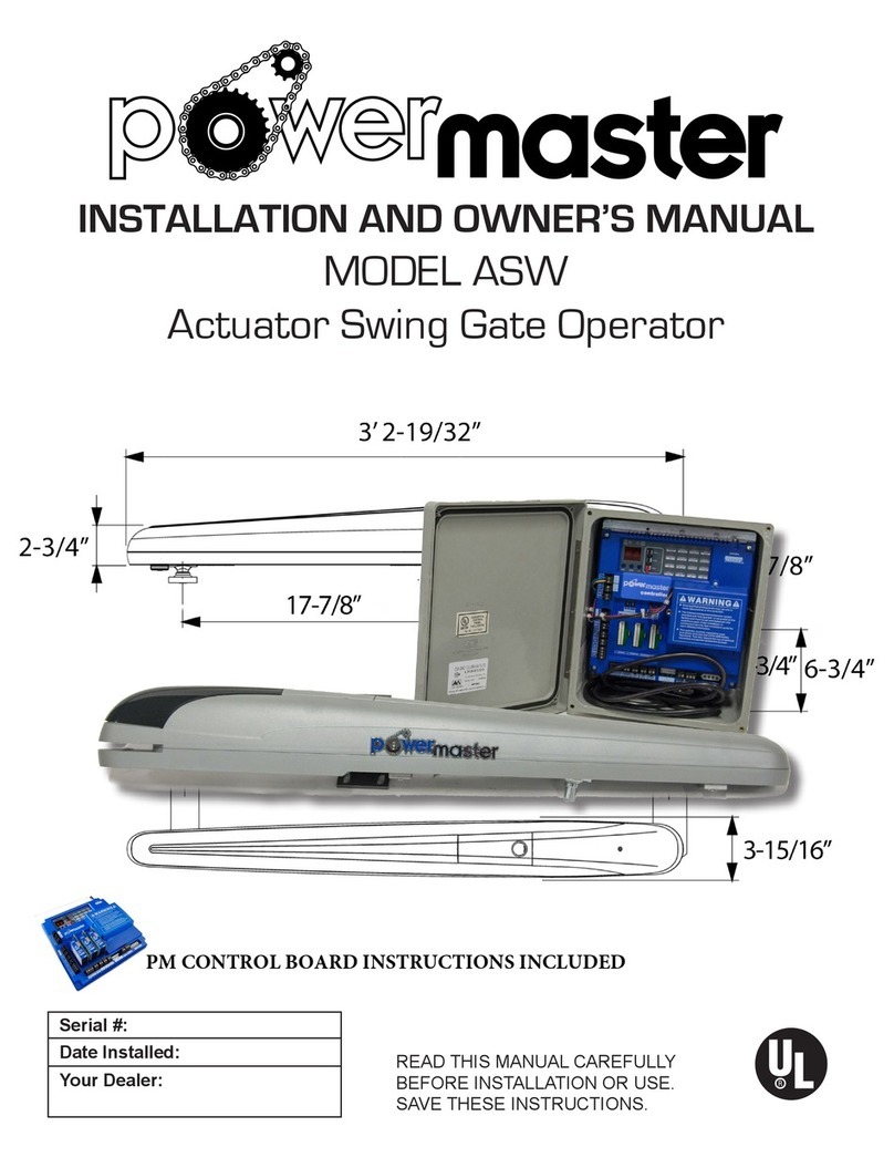 Power Master ASW Installation instructions
