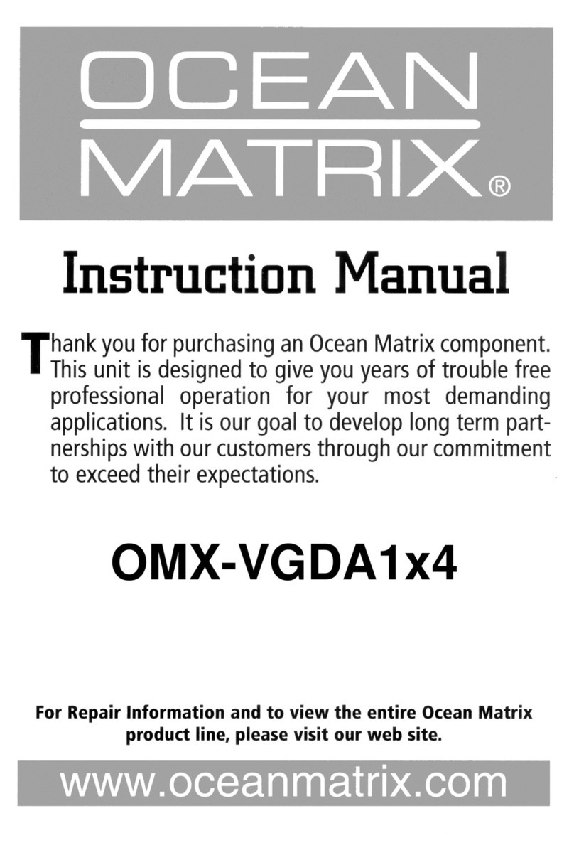 Ocean Matrix OMX-VGDA1x4 instruction manual