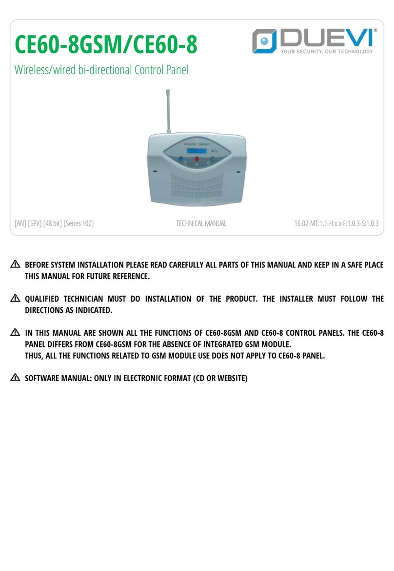 Duevi CE60-8 Technical manual