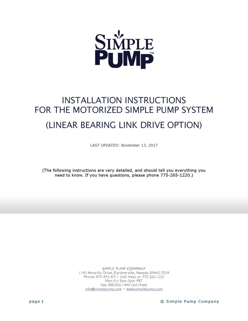 Simple Pump 100 installation instructions