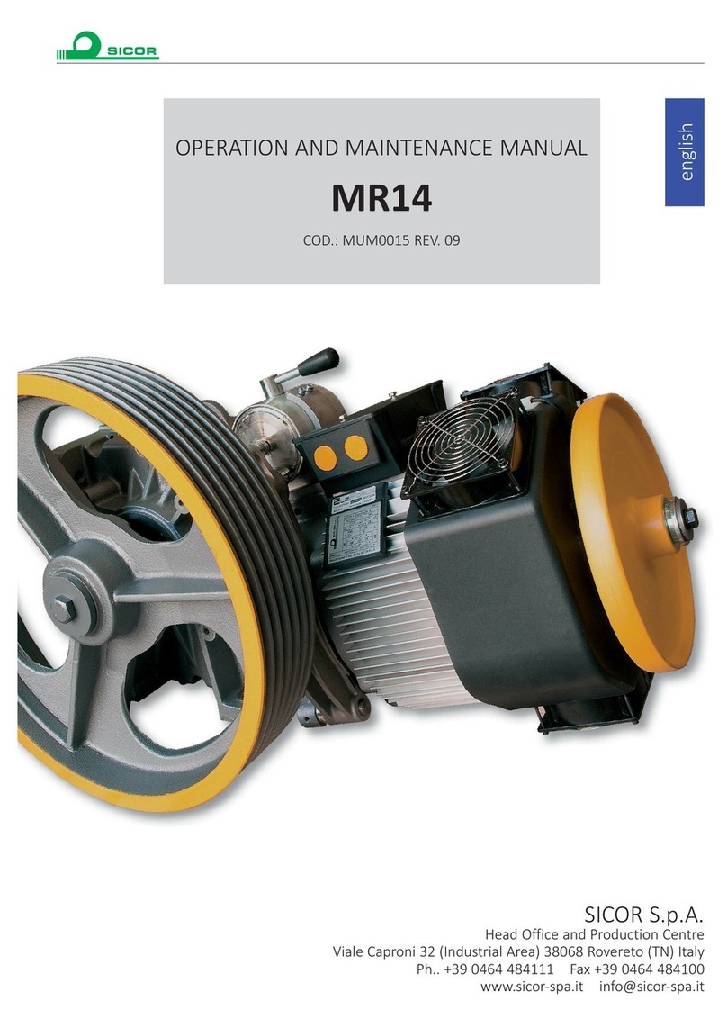 Sicor MR14 Operation and maintenance manual