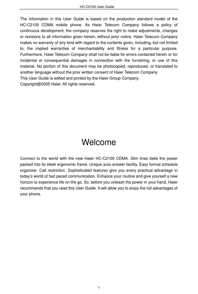 Haier HC-C2100 User manual