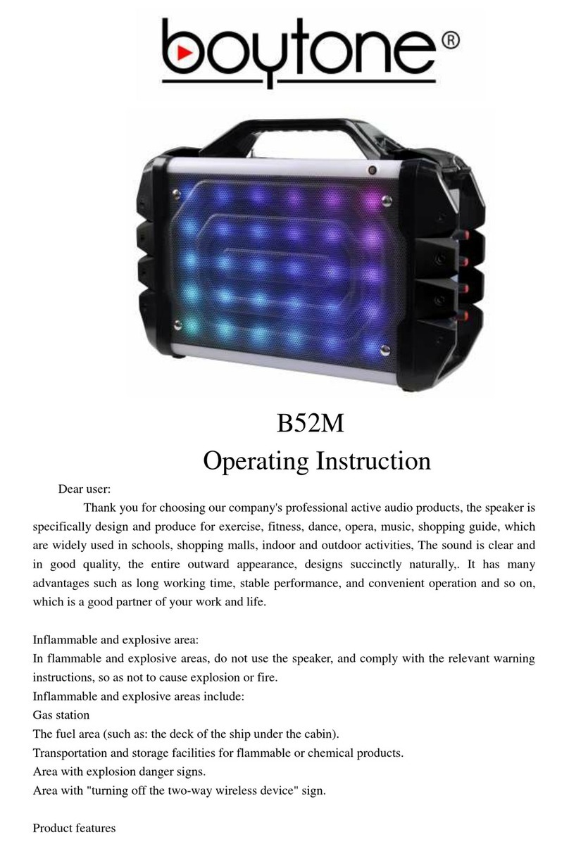 boytone B52M Operating	 instruction