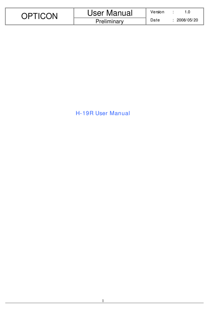 Opticon H-19R User manual Opticon H-19R User manual