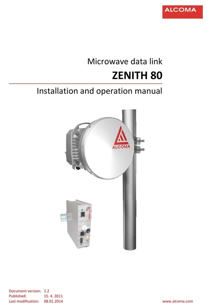 Alcoma ZENITH 80 User manual