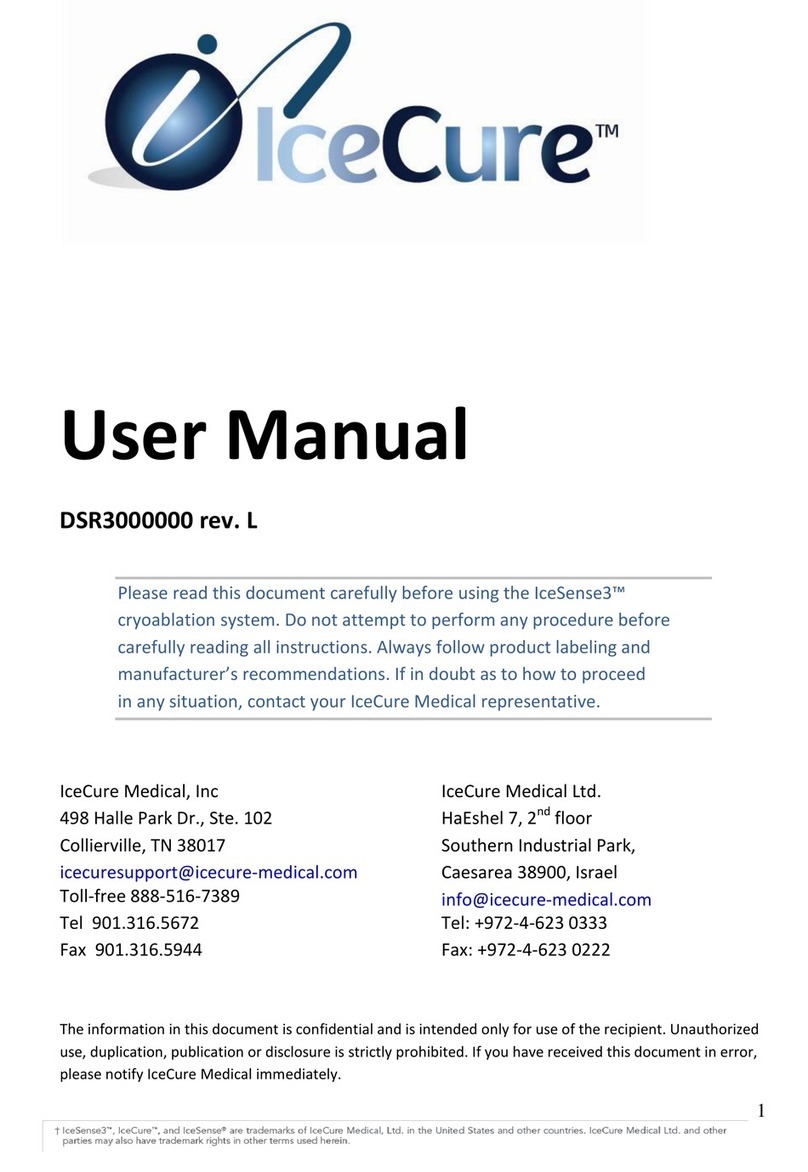 IceCure IceSense3 User manual