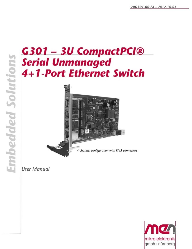 MEN Mikro Elektronik G301 user manual