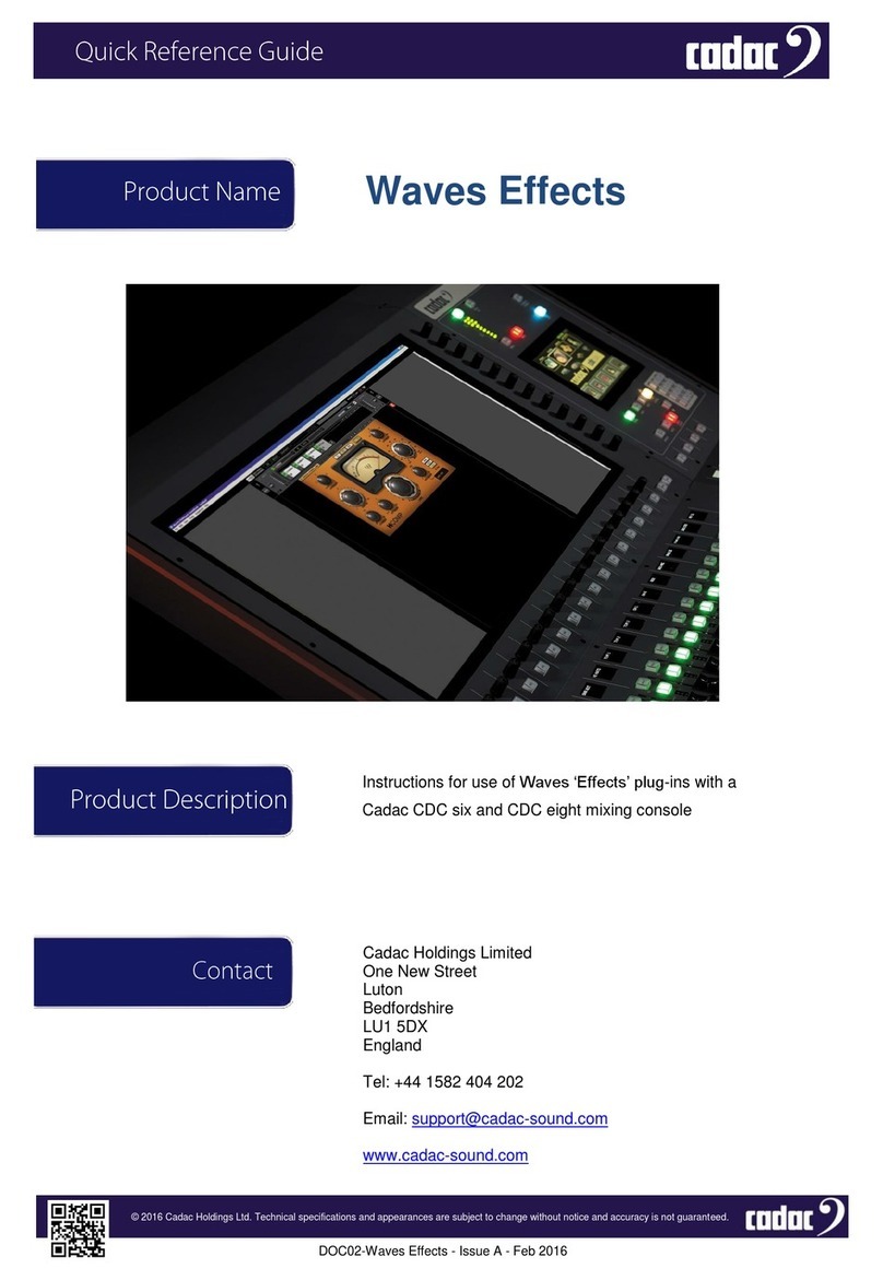 Cadac CDC six Quick reference guide