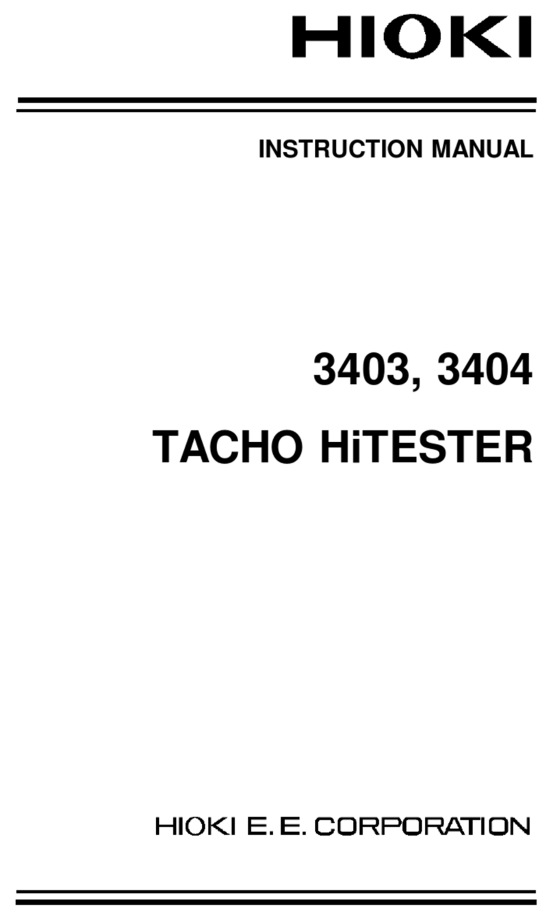 Hioki 3403 User manual
