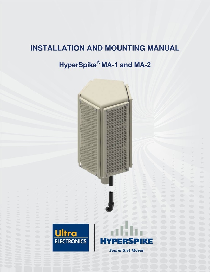 Ultra electronics HyperSpike MA-1 Series INSTALLATION AND MOUNTING MANUAL